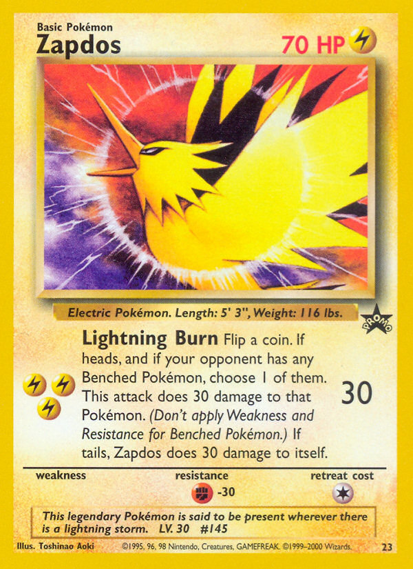 Zapdos (23) [Wizards of the Coast: Black Star Promos] | Odin's Place