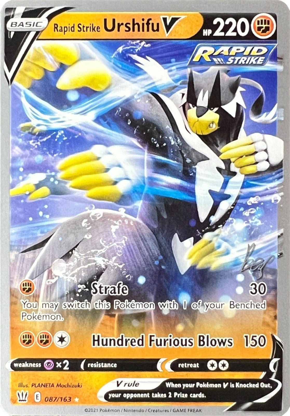 Rapid Strike Urshifu V (087/163) (Cheryl Again - Sebastian Lashmet) [World Championships 2022] | Odin's Place
