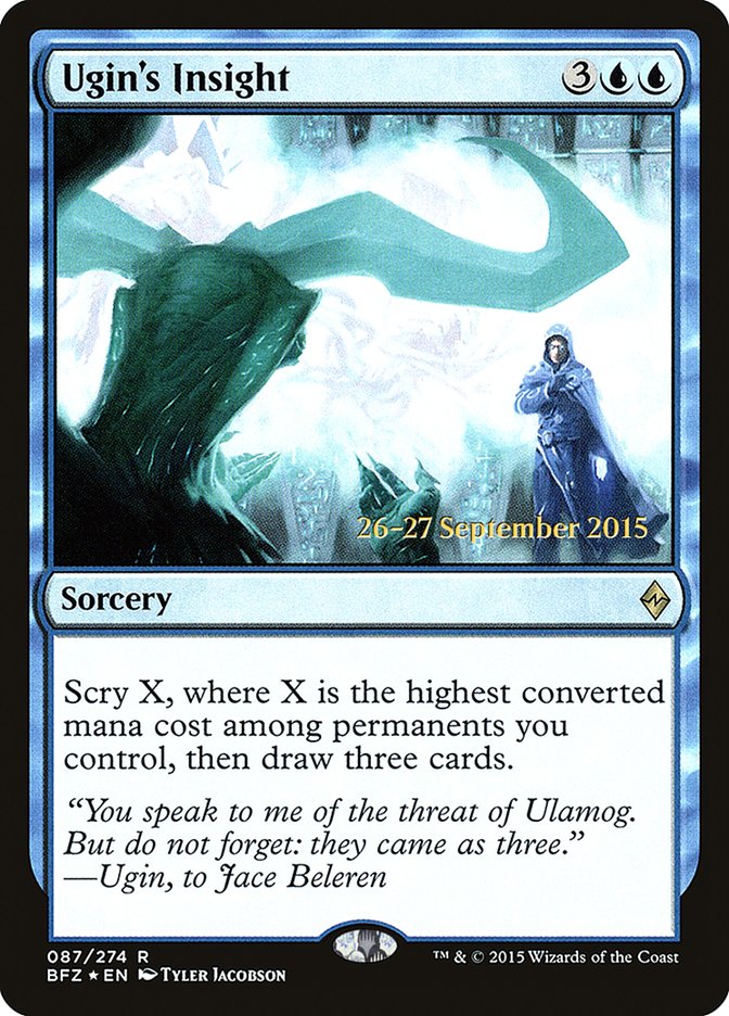Ugin's Insight (87) [Battle for Zendikar Prerelease Promos] | Odin's Place