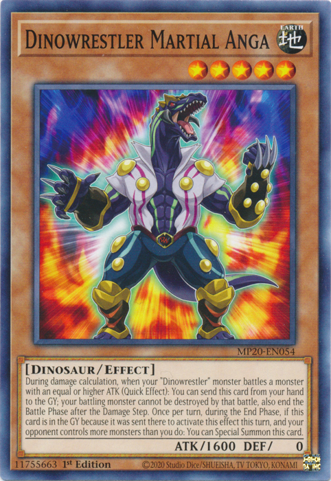 Dinowrestler Martial Anga [MP20-EN054] Common | Odin's Place