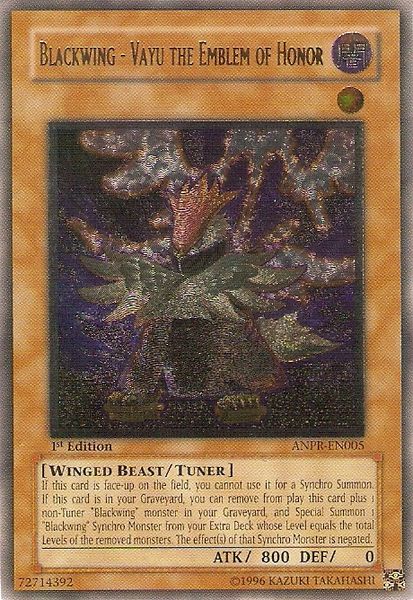 Blackwing - Vayu the Emblem of Honor (UTR) [ANPR-EN005] Ultimate Rare | Odin's Place