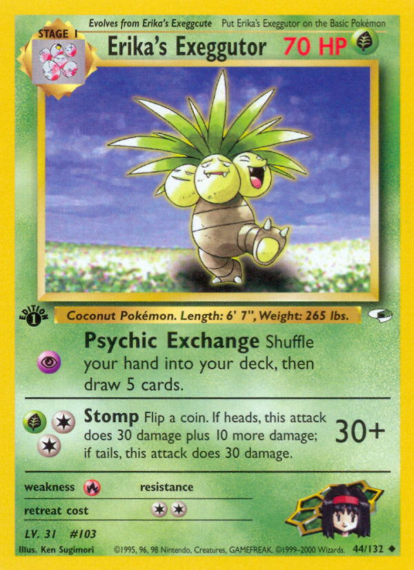 Erika's Exeggutor (44/132) [Gym Heroes 1st Edition] | Odin's Place