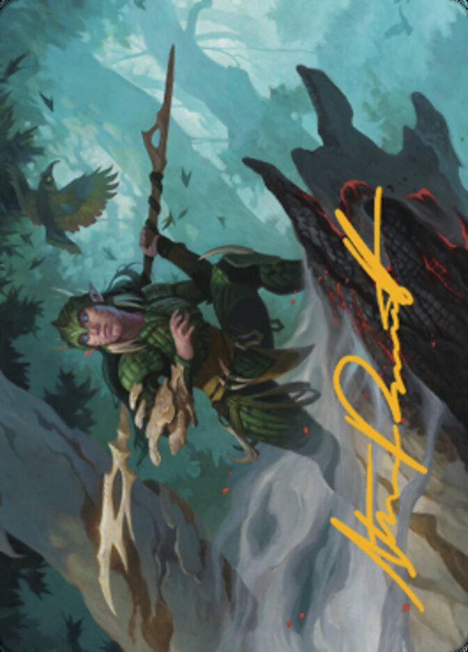 Gwenna, Eyes of Gaea Art Card (Gold-Stamped Signature) [The Brothers' War Art Series] | Odin's Place