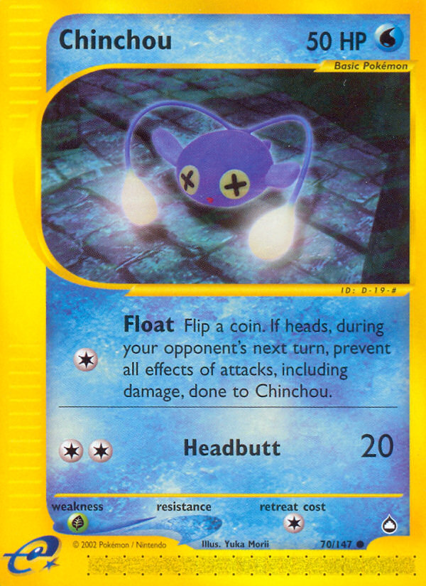 Chinchou (70/147) [Aquapolis] | Odin's Place