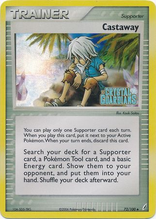 Castaway (72/100) (Stamped) [EX: Crystal Guardians] | Odin's Place