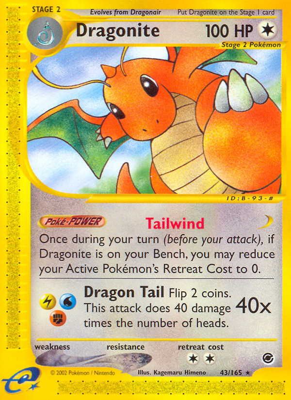 Dragonite (43/165) [Expedition: Base Set] | Odin's Place