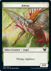 Angel // Elephant Double-Sided Token [Kamigawa: Neon Dynasty Commander Tokens] | Odin's Place