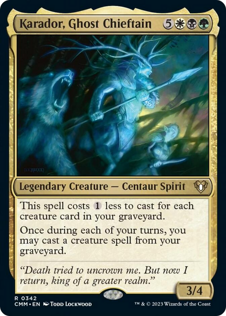 Karador, Ghost Chieftain [Commander Masters] | Odin's Place