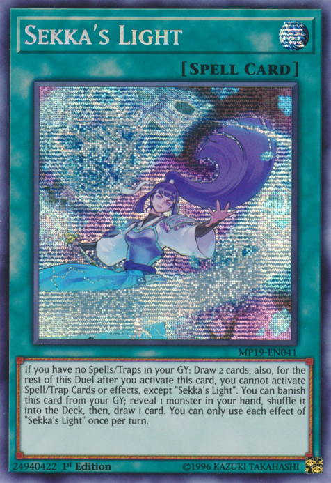 Sekka's Light [MP19-EN041] Prismatic Secret Rare | Odin's Place