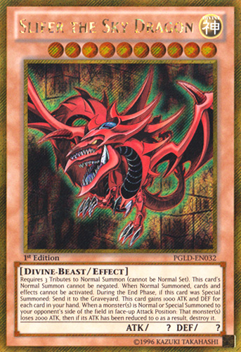 Slifer the Sky Dragon [PGLD-EN032] Gold Secret Rare | Odin's Place