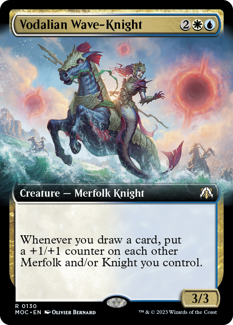 Vodalian Wave-Knight (Extended Art) [March of the Machine Commander] | Odin's Place