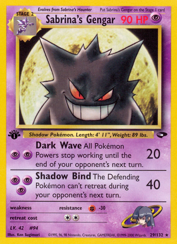Sabrina's Gengar (29/132) [Gym Challenge 1st Edition] | Odin's Place