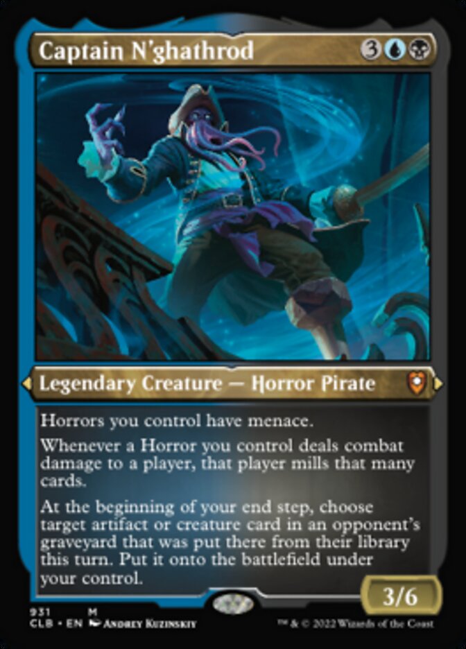 Captain N'ghathrod (Display Commander) (Foil Etched) [Commander Legends: Battle for Baldur's Gate] | Odin's Place