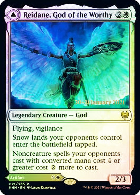Reidane, God of the Worthy // Valkmira, Protector's Shield [Kaldheim Prerelease Promos] | Odin's Place