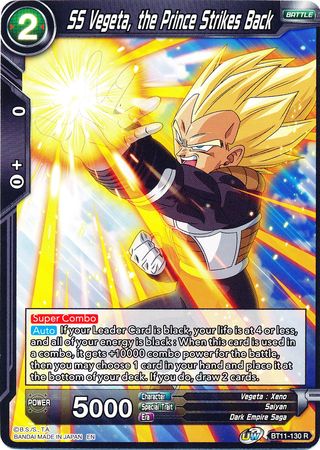SS Vegeta, the Prince Strikes Back (BT11-130) [Vermilion Bloodline] | Odin's Place