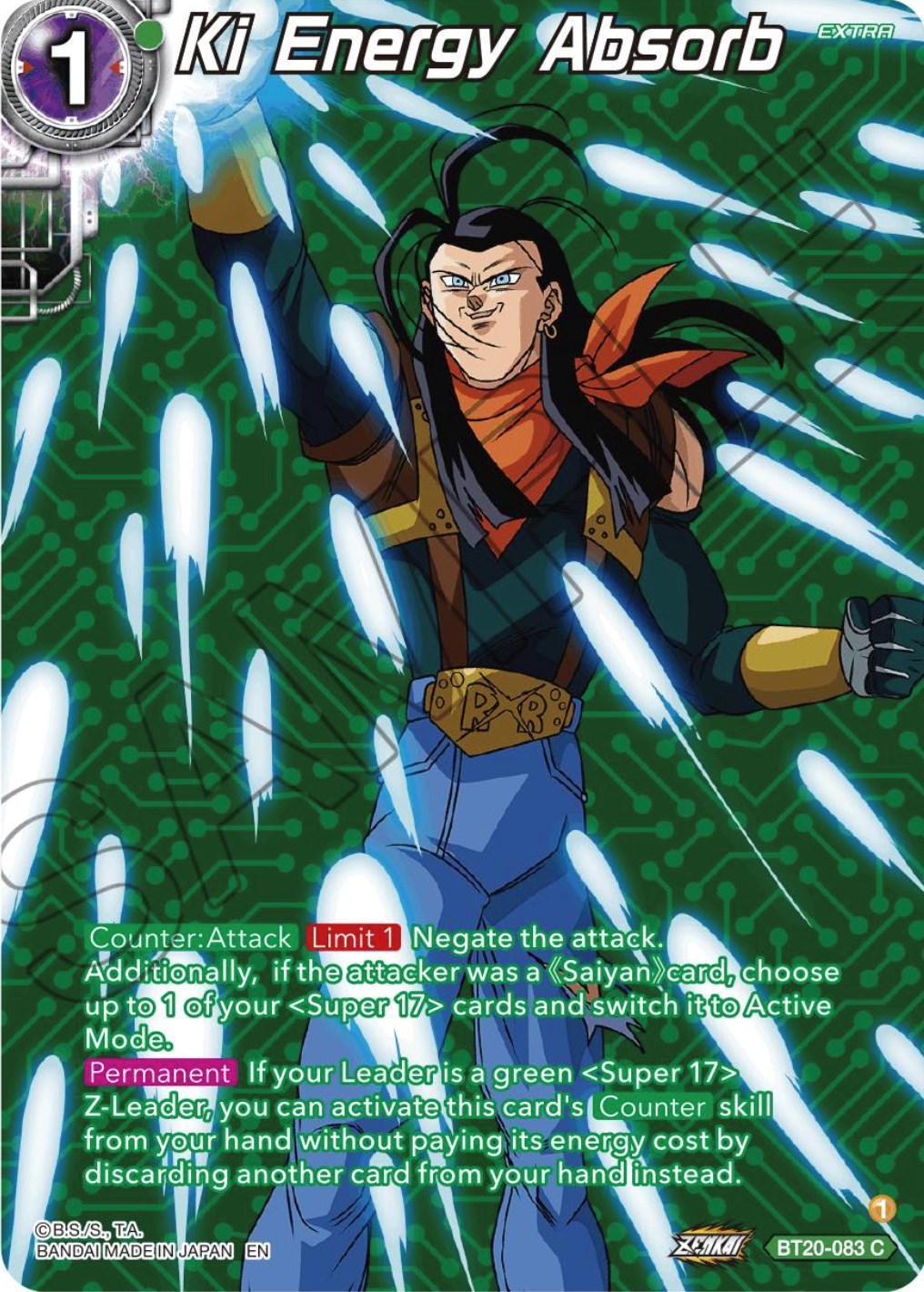Ki Energy Absorb (Silver Foil) (BT20-083) [Power Absorbed] | Odin's Place