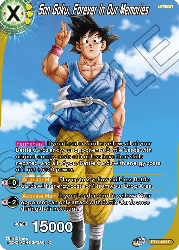 Son Goku, Forever in Our Memories (BT11-093) [Theme Selection: History of Son Goku] | Odin's Place