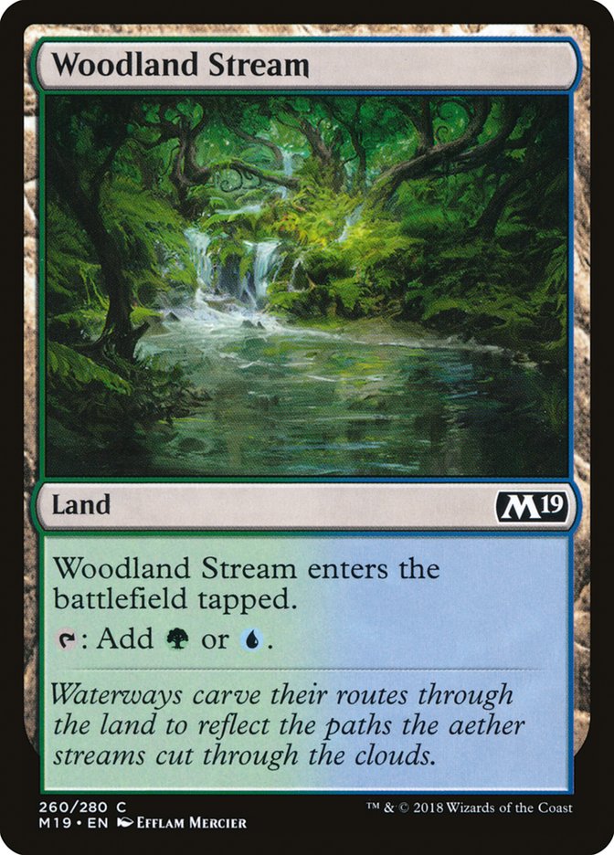 Woodland Stream (260) [Core Set 2019] | Odin's Place