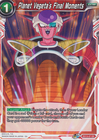 Planet Vegeta's Final Moments (EX13-07) [Special Anniversary Set 2020] | Odin's Place