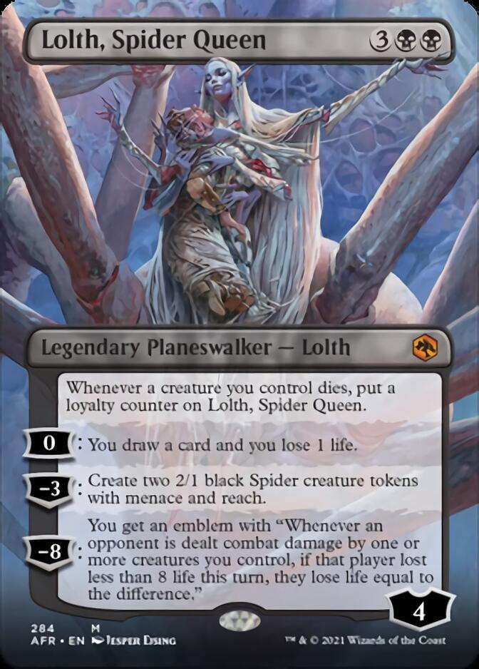 Lolth, Spider Queen (Borderless) [Dungeons & Dragons: Adventures in the Forgotten Realms] | Odin's Place