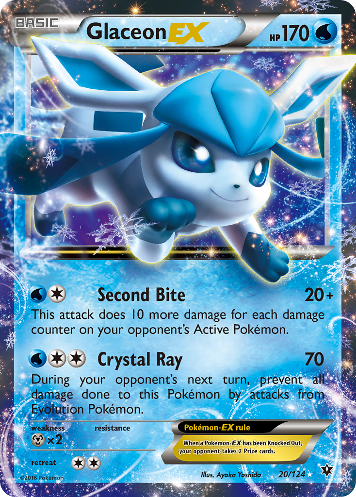 Glaceon EX (20/124) [XY: Fates Collide] | Odin's Place
