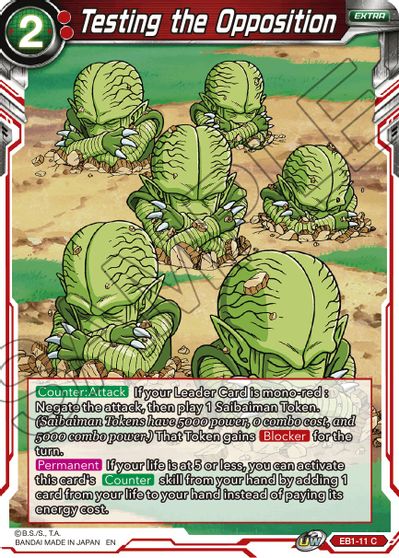 Testing the Opposition (EB1-011) [Battle Evolution Booster] | Odin's Place