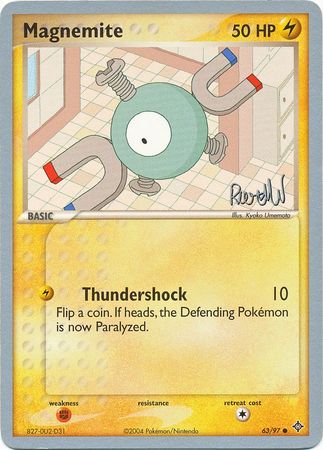 Magnemite (63/97) (Rocky Beach - Reed Weichler) [World Championships 2004] | Odin's Place