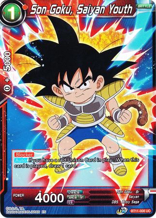 Son Goku, Saiyan Youth (BT11-008) [Vermilion Bloodline 2nd Edition] | Odin's Place