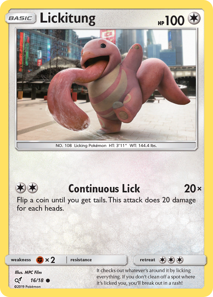 Lickitung (16/18) [Sun & Moon: Detective Pikachu] | Odin's Place