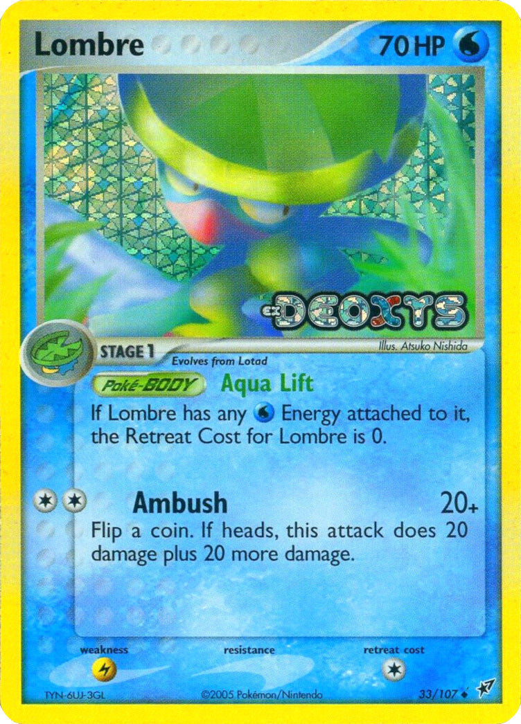 Lombre (33/107) (Stamped) [EX: Deoxys] | Odin's Place