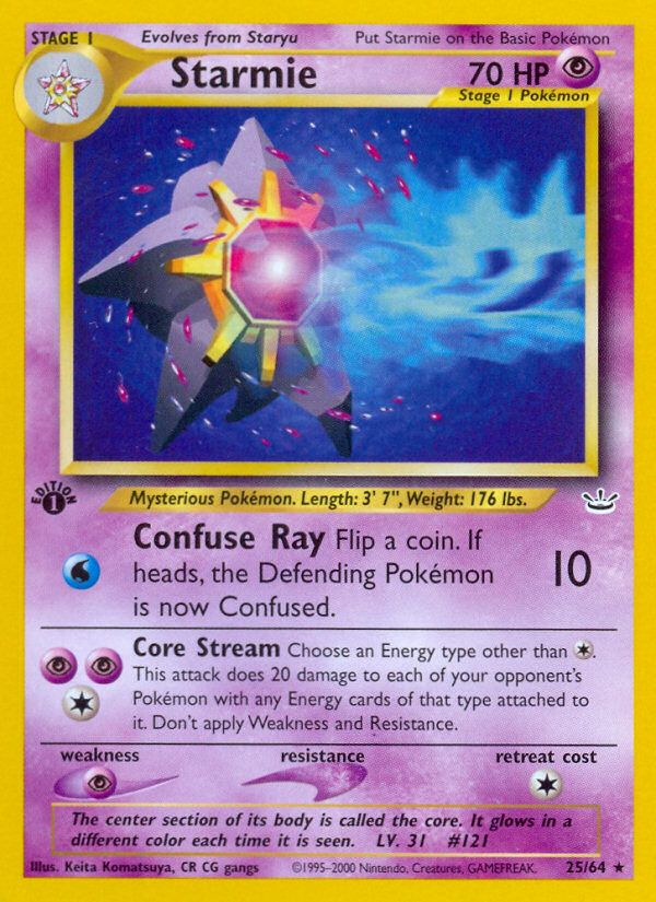Starmie (25/64) [Neo Revelation 1st Edition] | Odin's Place