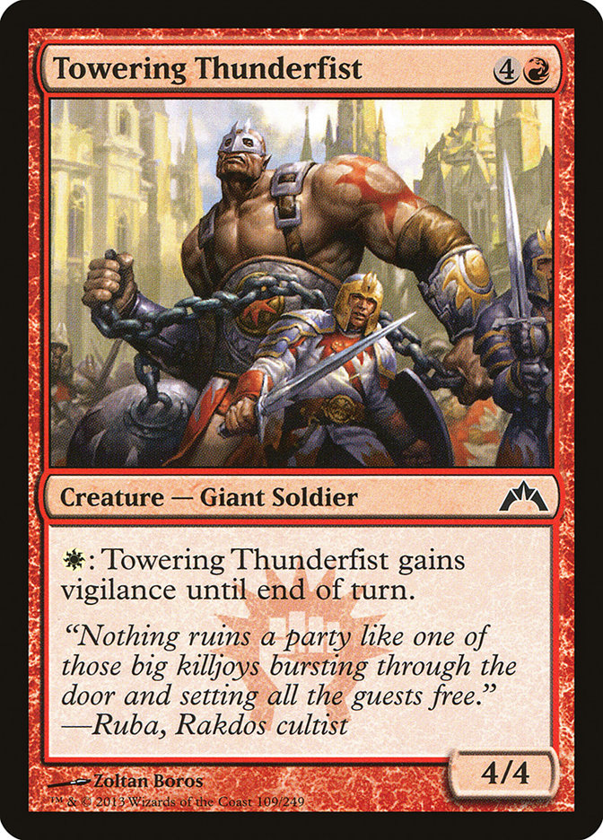 Towering Thunderfist (109) [Gatecrash] | Odin's Place