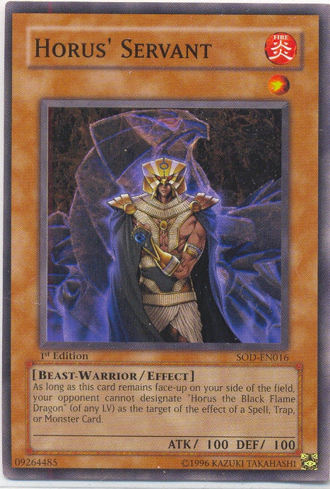 Horus' Servant [SOD-EN016] Common | Odin's Place