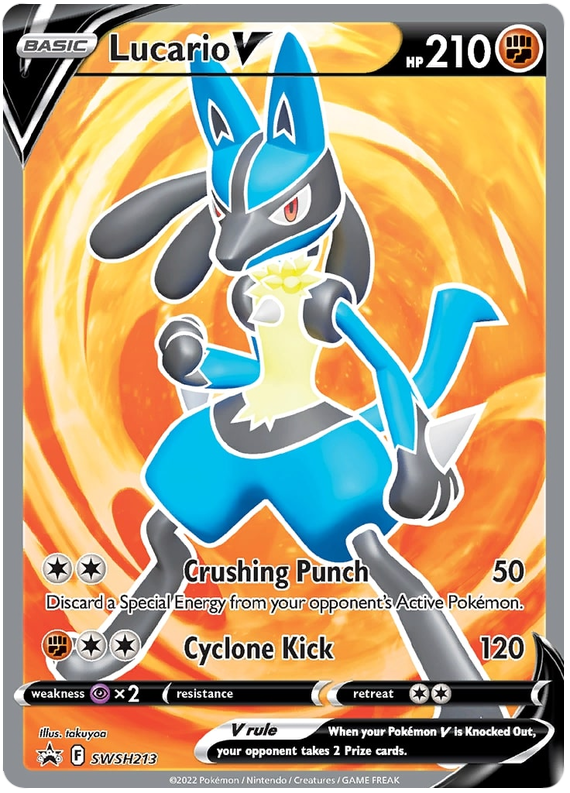 Lucario V (SWSH213) [Sword & Shield: Black Star Promos] | Odin's Place