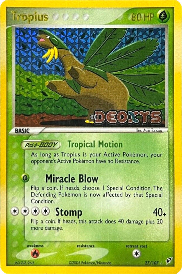Tropius (27/107) (Stamped) [EX: Deoxys] | Odin's Place