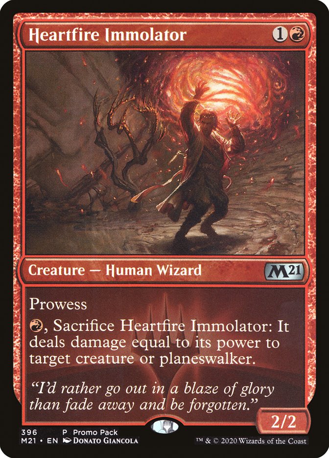 Heartfire Immolator (Promo Pack) [Core Set 2021 Promos] | Odin's Place