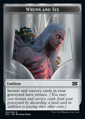 Wrenn and Six Emblem // Spirit (008) Double-Sided Token [Double Masters 2022 Tokens] | Odin's Place