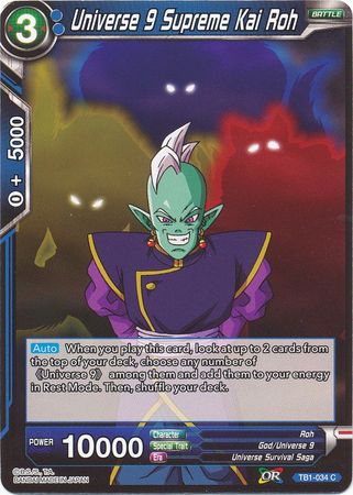 Universe 9 Supreme Kai Roh (TB1-034) [The Tournament of Power] | Odin's Place