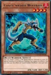 Coach Soldier Wolfbark [MAGO-EN120] Rare | Odin's Place