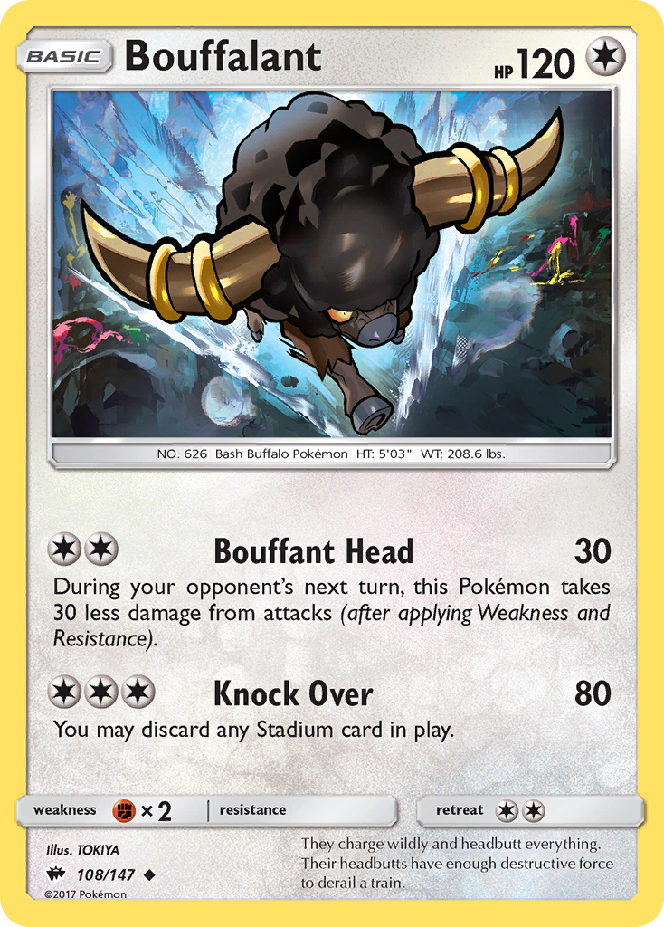 Bouffalant (108/147) [Sun & Moon: Burning Shadows] | Odin's Place