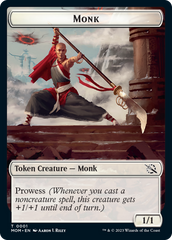 Monk // Knight Double-Sided Token [March of the Machine Tokens] | Odin's Place