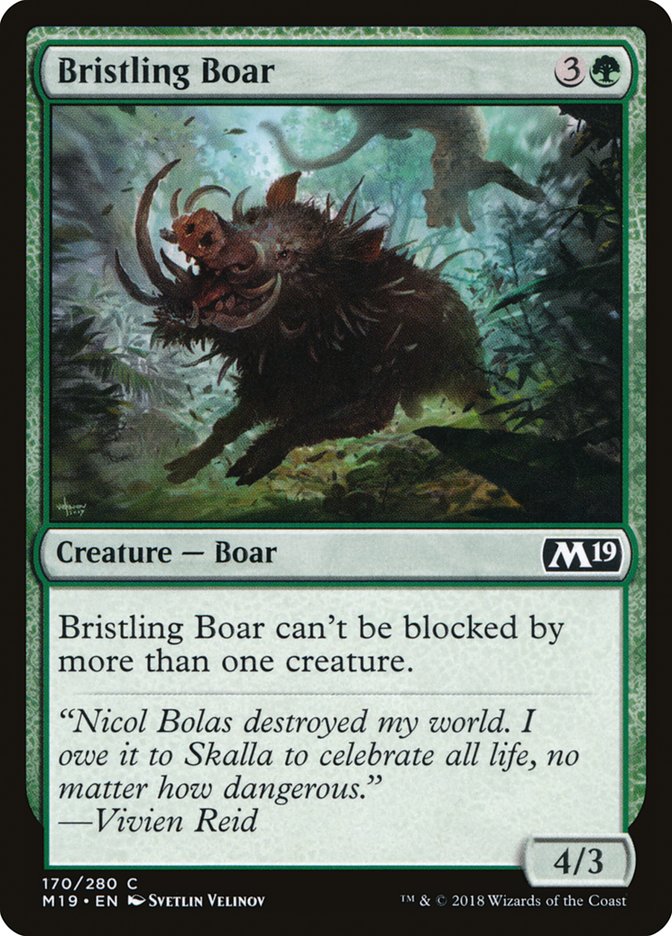 Bristling Boar (170) [Core Set 2019] | Odin's Place
