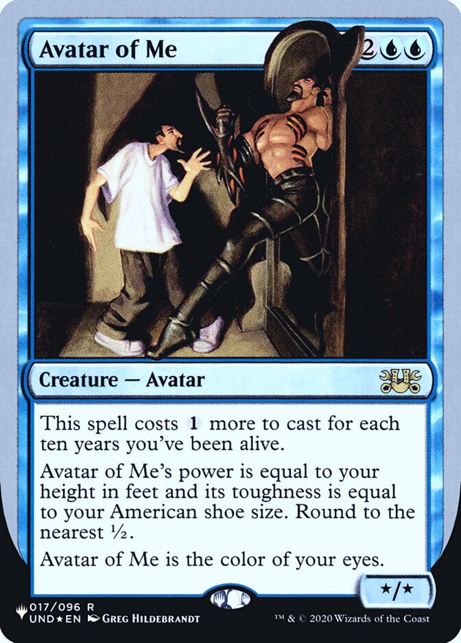 Avatar of Me (Unfinity Foil Edition) [The List] | Odin's Place