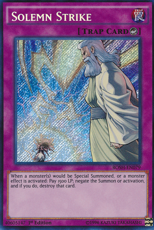 Solemn Strike [BOSH-EN079] Secret Rare | Odin's Place