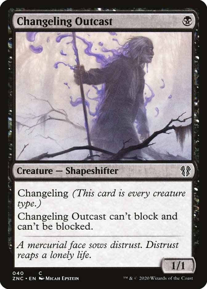 Changeling Outcast [Zendikar Rising Commander] | Odin's Place