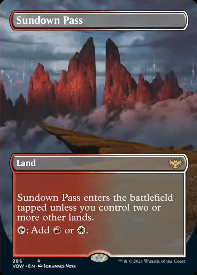 Sundown Pass (Borderless Alternate Art) [Innistrad: Crimson Vow] | Odin's Place