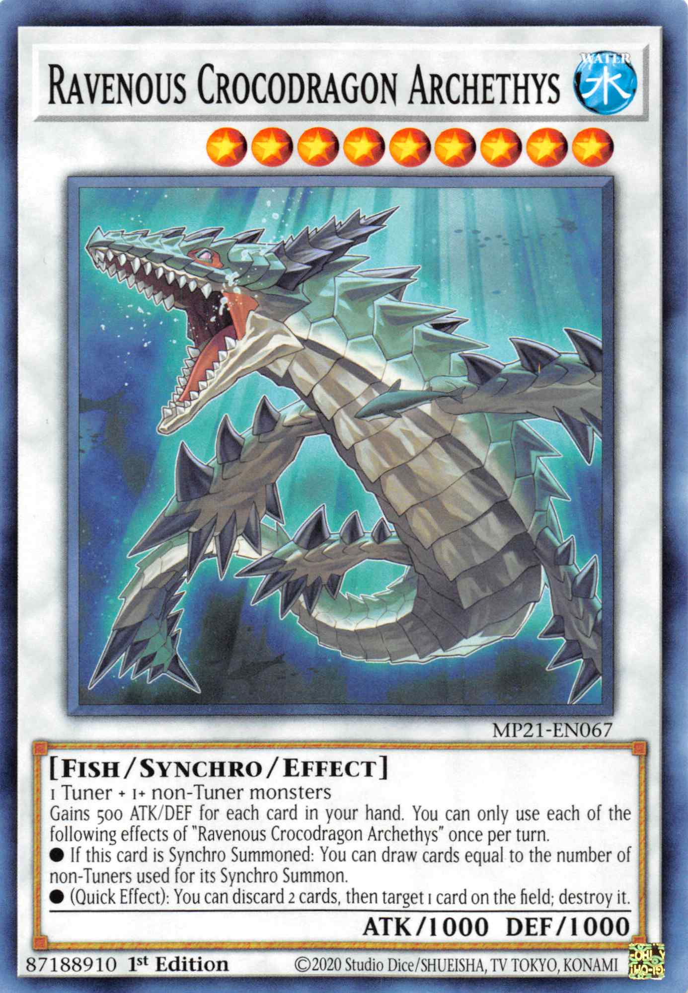 Ravenous Crocodragon Archethys [MP21-EN067] Common | Odin's Place