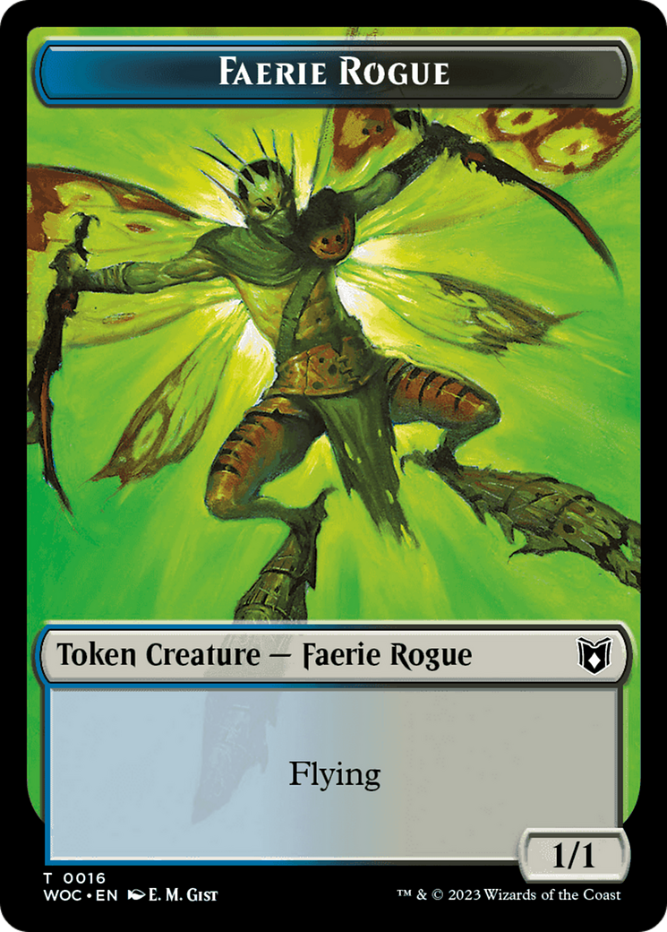 Faerie Rogue // Copy (0016) Double-Sided Token [Wilds of Eldraine Commander Tokens] | Odin's Place