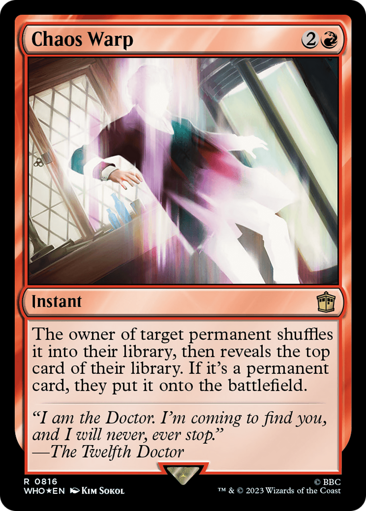 Chaos Warp (Surge Foil) [Doctor Who] | Odin's Place