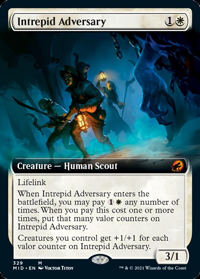 Intrepid Adversary (Extended Art) [Innistrad: Midnight Hunt] | Odin's Place